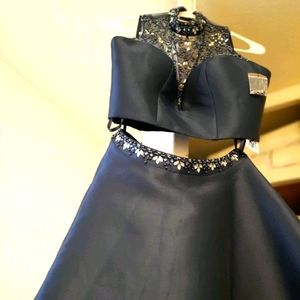 Navy Blue Gown